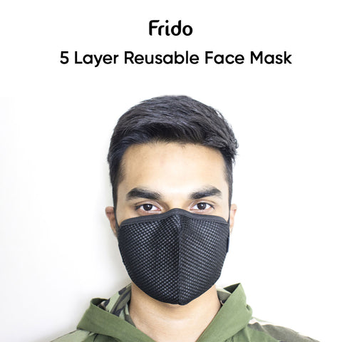 Frido 5 Layer Protection Washable & Reusable Mask