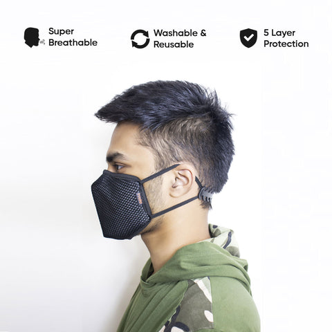 Frido 5 Layer Protection Washable & Reusable Mask